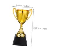 Mikinona 2 pièces Mini Trophées Dorés avec Base Noire Stable Récompense Participation et Victoire pour Garçon Fille pour Football Basketball et Badminton Souvenirs de et Motivation Déquipe