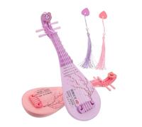 Mikinona 2 Pièces Miniature Pipa Instruments with Sound and Light Realistic Chinese Lute Models for Children S Early Music Education and Dollhouse Decor