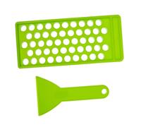 Mikinona 2 Pièces Moule de remplissage de rouge à Kit fabrication cosmétiques spatule clair para trousse fournitures de bricolage plateaux de remplissage de rouge à Plastique