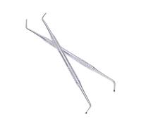 Mikinona 2 Pièces Outils de Pédicure Acier Inoxydable Poussoir à Cuticules et Nettoyeur Ongles Double Extrémité pour Éliminer Ongles Incurvés Cuticules pour Manucure Pédicure