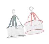 Mikinona 2 pièces Panier de Séchage Maille Panier Suspendu Simple Couche pour Séchage de Vêtements et Éponges de Maquillage Léger et Gain de Place Convient pour Maison et Appartement