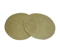 Mikinona 2 Pièces Peaux de Tambour Cuir de Chèvre Naturel de Couvre Tambours Durables Renforce Basse et Faciles à Installer pour Batteurs