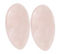 Mikinona 2 pièces Pierre de Massage Naturelle Plaque de Grattage Mini pour Détente et Outil Pratique pour Visage et Corps