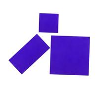 Mikinona 2 Pièces Plaques Verre Cobalt Résistantes à Haute Température pour Expériences de Chimie Tests de Couleur de Flamme Accessoires Réutilisables pour Éducatifs