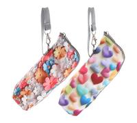 Mikinona 2 Pièces Pochette Isotherme pour Biberon Lot de Isolation Thermique Portable avec Fermeture Éclair de Refroidissement pour Lait Maternel Léger et Suspendu pour Voyage et Garderie