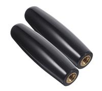 Mikinona 2 pièces Poignée de Robinet de Bière Plastique Noir Lot de Accessoire pour Tireuse à Bière Prise Ergonomique et Remplacement pour Fût