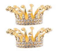 Mikinona 2 pièces Porte Pinceaux Manucure Couronne Rétro Support Nail Art Perlé et Organiseur Compact pour Ongles Nail Art Accessoire Pratique Salon et Usage Personnel