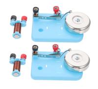 Mikinona 2 pièces Pratique Cloche Électrique Électromagnétique Compacte pour Expériences Scientifiques Physique Éducation Électrique Kit Électronique Portable