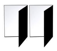 Mikinona 2 Pièces Réflecteur de Lumière A4 Pliable en Carton Réfléchissant, Rectangulaire, Double Face, Design Multifonction, Léger, pour Photographie, Photographe Amateur
