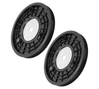 Mikinona 2 Pièces Roues de Poulie à Roulement pour Système de Poulie à Câble de Rechange pour Vélo Appartement et Équipement de Fitness Roues Noires à Faible Friction