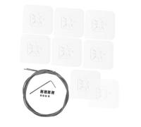 Mikinona 2 Pièces Sangles Anti-Basculement Métalliques Réglables 107 CM pour Téléviseurs et Meubles, Kit 2 Pièces Chevilles Murales Adhésives sans Perçage, Protection Garçon et Filles pour