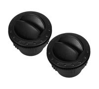 Mikinona 2 pièces Sortie Rotative pour Climatisation Intérieure Voiture Rv Atv Diffuseur Aération Voiture Noir Accessoires Durables Installation Facile