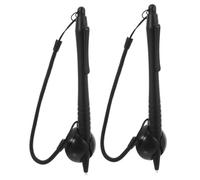 Mikinona 2 Pièces Stylet pour Écran Résistif avec Cordon à Ressort Stylo à Pointe Dure pour Systèmes de Navigation et Appareils Tactiles Résistifs Support Silicone Antiperte