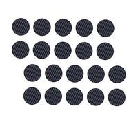 Mikinona 20 pièces Grip Caoutchouc Autocollant pour Médiators de Guitare Dérapant Noir Accessoires Pratiques pour Basse et Guitare
