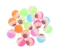 Mikinona 20 Pièces Halloween Œils Étranges Jouets Décoratifs pour Fête Garçon Fille Accessoires Dambiance Effrayante Balles Rebondissantes Multicolores Couleur Aléatoire