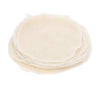 Mikinona 20 pièces Lot de Tapis Vapeur Coton Réutilisables Rond Nonadhésif Résistant Haute Température pour Dim Sum Buns Raviolis Paniers Vapeur Cuisine