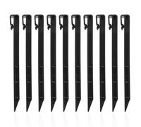 Mikinona 20 pièces Piquets de Jardin Plastique Lot de Piques à Terre pour Fixation de Tissus Gazon Artificiel et Aménagement Paysager et Faciles à Installer