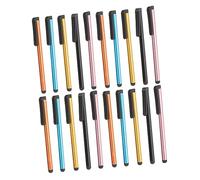 Mikinona 20 pièces Stylus Capacitif Couleurs Aléatoires Stylet Tactile Multifonctionnel pour Smartphones et Pratiques pour Prendre des Notes Dessiner et Jouer Couleur Couleur Aléatoire