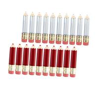 Mikinona 20pièces Tubes à Gloss Lèvres Vides Mini Tubes Gloss Transparent Forme De Crayon Conteneurs Cosmétiques Rechargeables Pour Soin Des Lèvres Et Huile Kit Diy