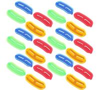 Mikinona 24 Pièces 24 Réflecteurs de Vélo pour Rayons en Plastique Résistant, Kit 4 Couleurs 6 Pièces Chacune, Visibilité Nocturne Optimale pour VTT, Vélos de Route et Scooters, Sécurité