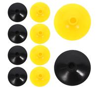 Mikinona 24 Pièces Flèches à Ventouses Sécurité Pointe Caoutchouc pour Jeux Garçon Fille Accessoires Tir à Arc Extérieur Noir Jaune