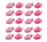 Mikinona 24 Pièces Lot de 24 Mini Pinces à Cheveux de Cœur, Barrettes Roses et Rose Fuchsia, Accessoires de Saint-Valentin pour Filles, pour Frange et Mèches Rebelles, Légères et