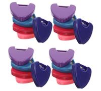 Mikinona 25 Pièces Mini Guitar Plectrum Case Portable Triangular Pick Holder Organizer for Banjo Bass Ukulele Acoustic String Instruments