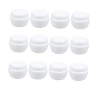 Mikinona 25 Pièces Mushroom Shape Plastic Jars Travel Lotion Containers Screw Thread Bottles For Cosmetics Storage