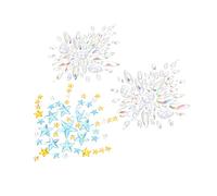 Mikinona 2ensembles Stickers De Gemmes Rhinestone Pour Autocollants Pour Poitrine Visage Décoration Éclatante Pour Festivals Et