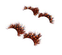 Mikinona 2paires Faux Cils Exagérés Colorés Pour Halloween Lashes Dramatiques Pour Costumes Réutilisables Et Pour Et Photos