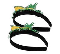 Mikinona 2Pièces Bandeau Hawaïen Ananas Set de Coiffe de Fête Colorée Accessoire de Plage
