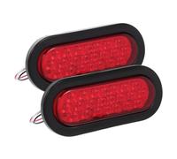 Mikinona 2pièces Led Feux Arrière Ovale Rouge Étanches Pour Camion Remorque Feux Stop
