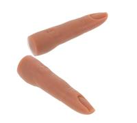 Mikinona 2pièces Main Entraînement Silicone Ongle Pratique Faux Doigts Mannequin Pour Nail Art Outil Affichage Doigt