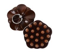 Mikinona 2pièces Peigne de Massage Chevelu Bois Santal avec Anneau Doigt Brosse Cheveux Portable Dents Rondes Massage Peigne Cheveux Bois