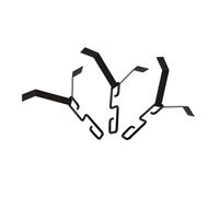 Mikinona 3 Ensembles Crochet pour Gouttière Kit Installation de Adaptateurs pour Drainage Décoration Extérieure