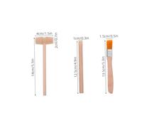 Mikinona 3 Ensembles Kit Excavation Archéologique pour Garçon Fille Outils Marteau Bois Pinceau Loupe pour Fouille de Fossiles et Éducatif Stem pour Garçons et Filles