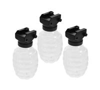 Mikinona 3 Ensembles Transparent Bead Subpackage Bottles with Converter for Shooter Game Accessories Leak Plastic Containers for Bead Storage and Refill