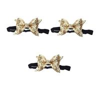 Mikinona 3 Pièces bandeaux enfants bandeau à paillettes x noués pour les filles nœud hair charms hair toppers cheveux bande de cheveux arc pour les filles