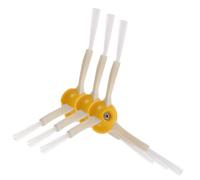 Mikinona 3 pièces Brosse Latérale Triangle de Rechange pour Robot Aspirateur Compatible Accessoires de Nettoyage Jaune Facile à Installer et Remplacer