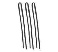 Mikinona 3 Pièces Ceintures Entraînement Karaté Taekwondo Judo Ceintures de Classement Couleur Résistantes pour Uniforme Arts Martiaux Unisexes Accessoire Noir