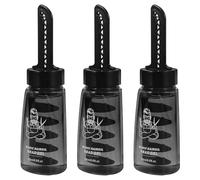 Mikinona 3 pièces Lot de Bouteilles Vides de Gel Coiffant avec Peigne Intégré pour Homme Applicateur Pratique pour Gel Cire Coiffant Flacons Plastiques Durables et Légers pour Coiffure