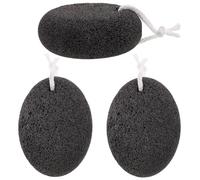 Mikinona 3 pièces Lot de Pierres Ponces Naturelles pour Mains Râpe Exfoliante pour Éliminer Peau Morte Fatigue et Massage Relaxant Outil Pédicure à Domicile et
