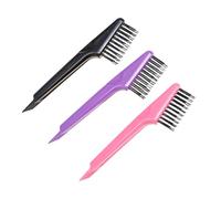 Mikinona 3 Pièces Outil de Nettoyage pour Brosses à Set de Brosses Nettoyantes pour Peignes et Outils de Toilettage Conception Ergonomique pour Nettoyage Facile