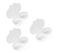 Mikinona 3 Pièces Pocheuse à Œufs Micro-ondes Moules à Œufs Pochés Réutilisables Accessoires Cuisine Compacts et Pratiques Cuiseur Vapeur Multifonction pour Usage Quotidien