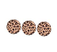Mikinona 3 Pièces Puffle En Poudre Lâche Imprimé Léopard Éponges De Maquillage Pour Le Mélange Bouffée De Maquillage Guépard Houppette Pressée Tissu De Flocage Couleur Aléatoire