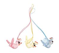 Mikinona 3 Pièces Sifflets Oiseaux à Eau pour Garçon Fille Sifflets Plastiques Portables Imitant Appel Du Paon Jouets Sonores Interactifs pour Fêtes et Jeux Extérieur