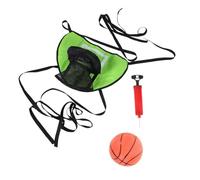 Mikinona 3 Pièces Trampoline Basketball Hoop Kit pour Jeux Extérieurs Mini Panier Basket avec Pompe et Balles Accessoire Sportif pour Garçon Fille Stimulant Activité Physique et Esprit