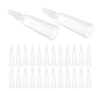 Mikinona 30 Embouts Applicateurs Transparents pour Ampoules 2 Ml - Capuchons Distributeurs Étanches - Remplacement de Bouchons de Laboratoire pour Dosage Précis et Usage en Soins