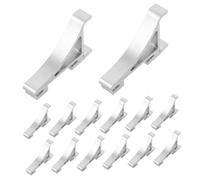 Mikinona 30 Pièces Lot de Clips de Fixation Aluminium pour Étagères de Réfrigérateur Supports Robustes et Stables Adaptés pour Congélateurs et Armoires Réfrigérées Optimise Rangement
