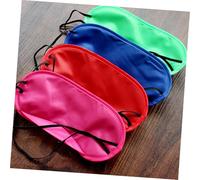 Mikinona 30 pièces Lot de Masques pour Yeux Colorés Polyester Doux et Lavable avec Élastiques Confortables pour Dormir Voyager Hommes Femmes Garçon Fille